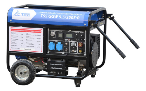 Бензиновый сварочный генератор ТСС GGW 5.5/250E-R